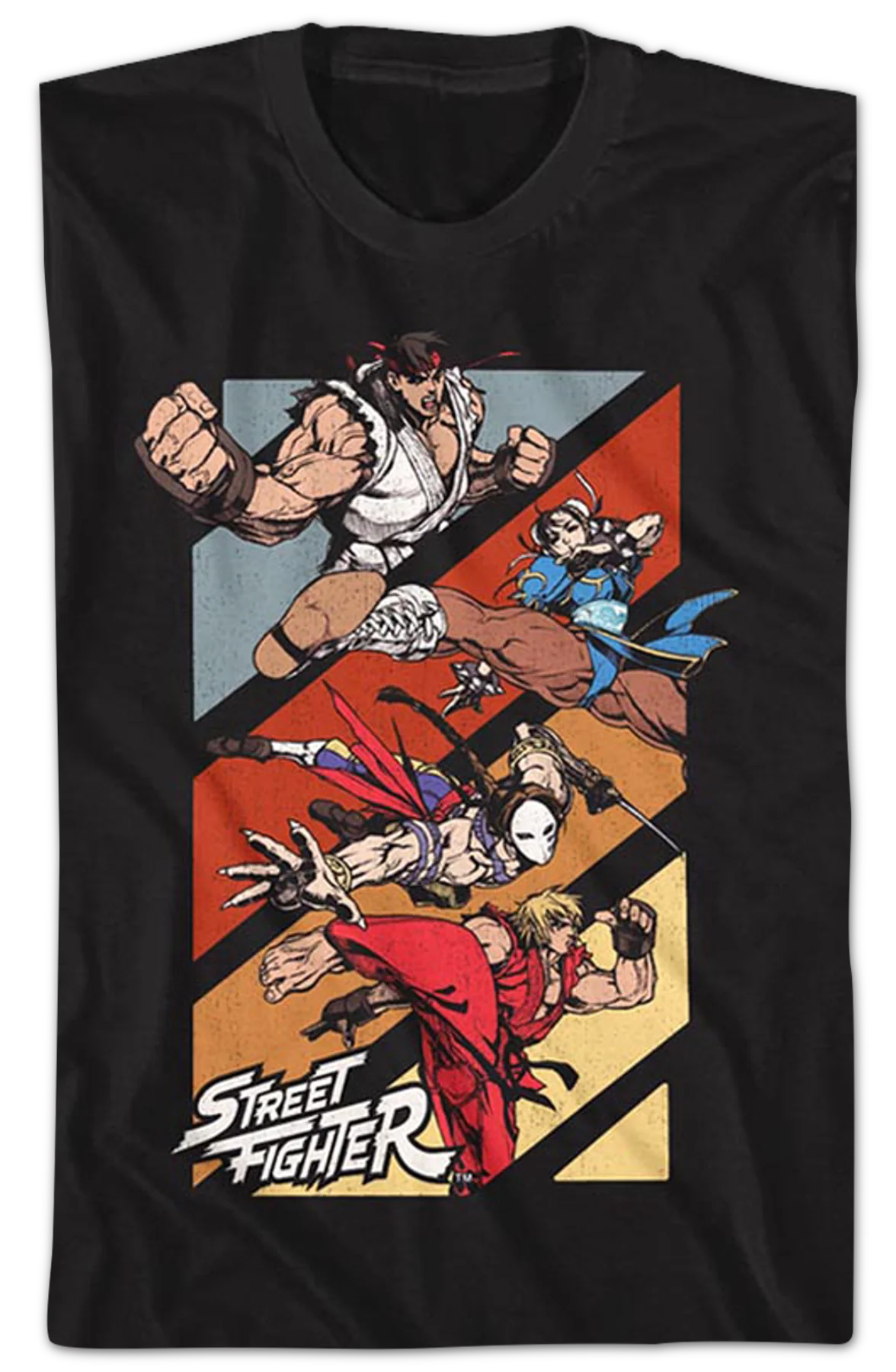 Panel Action Poses Street Fighter T-Shirt - Image 2