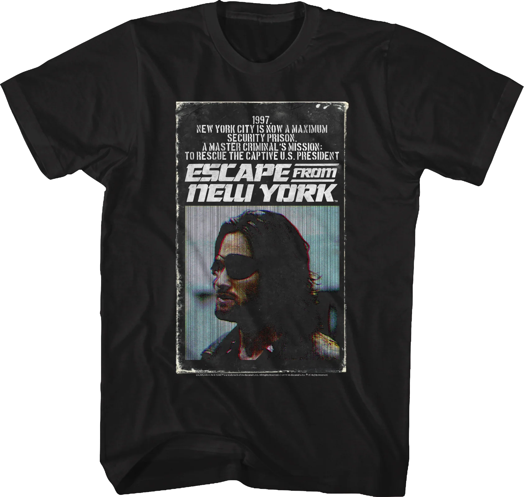 Paperback Novel Escape From New York T-Shirt