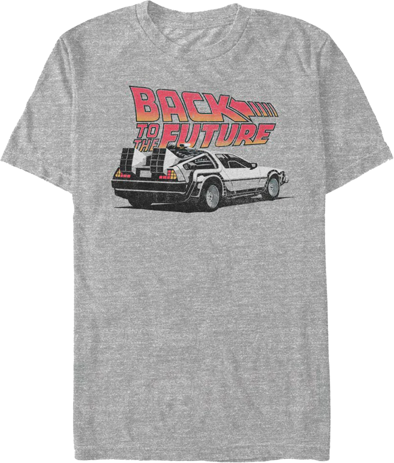 Parked Delorean Back To The Future T-Shirt