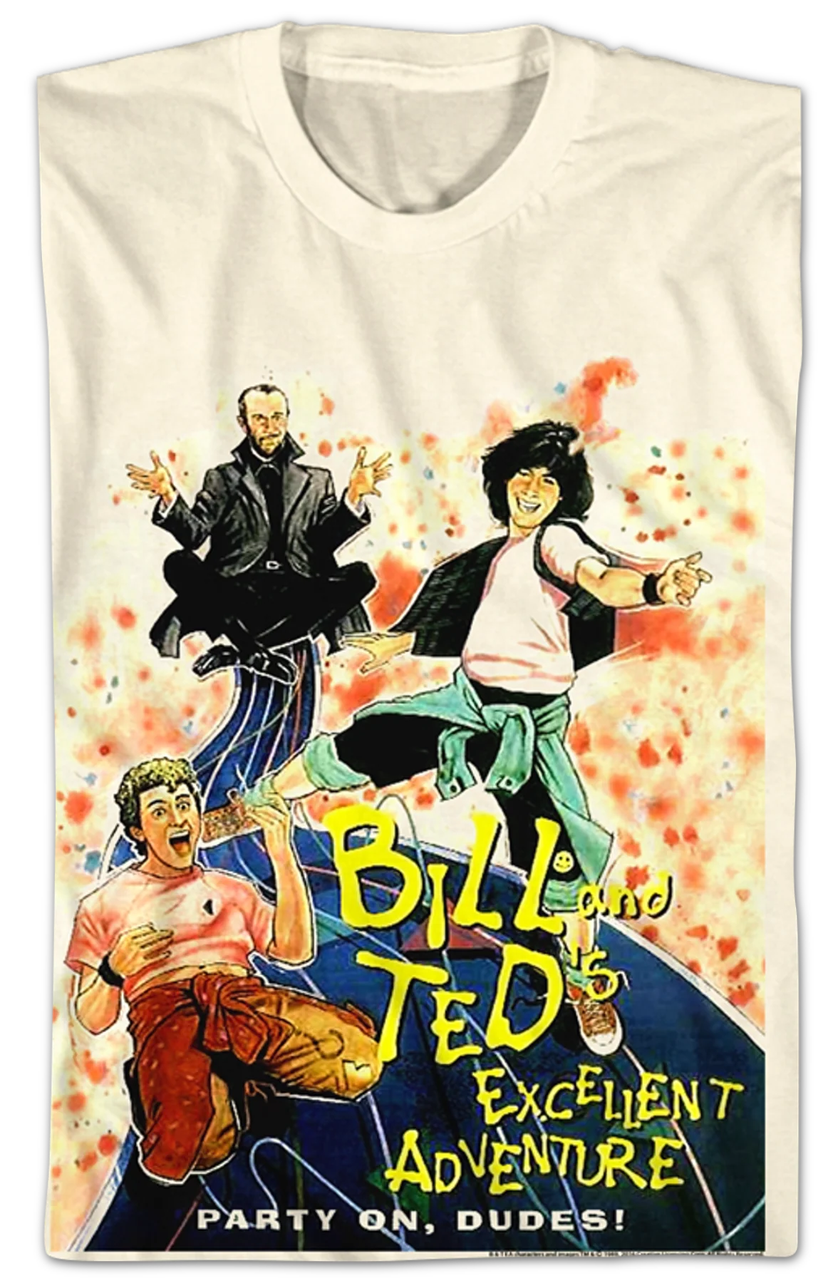 Party On Dudes Bill and Ted's Excellent Adventure T-Shirt - Image 2