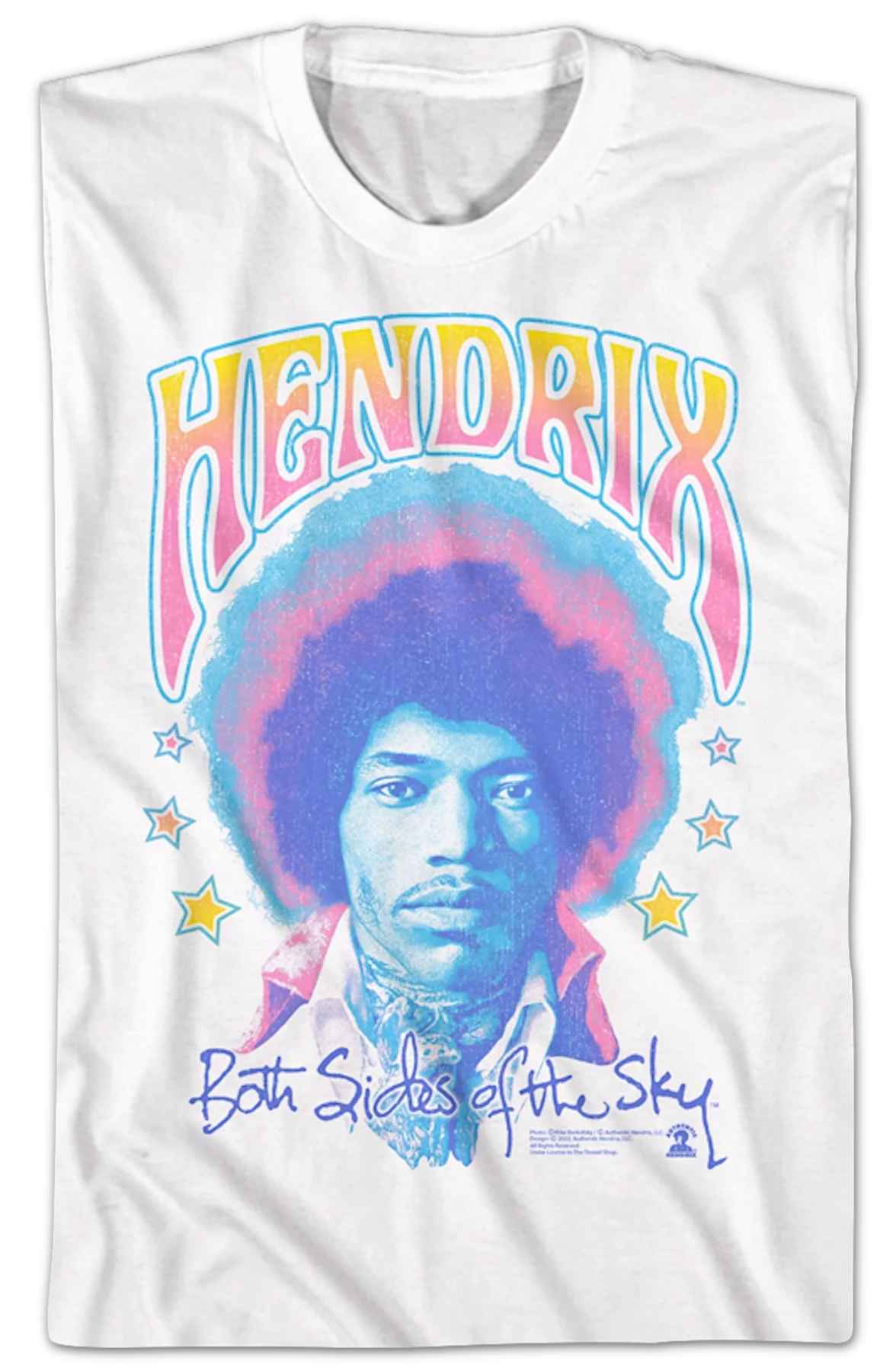 Pastel Both Sides of the Sky Jimi Hendrix T-Shirt - Image 2