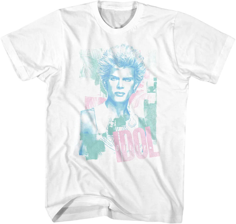 Pastel Portrait Billy Idol T-Shirt