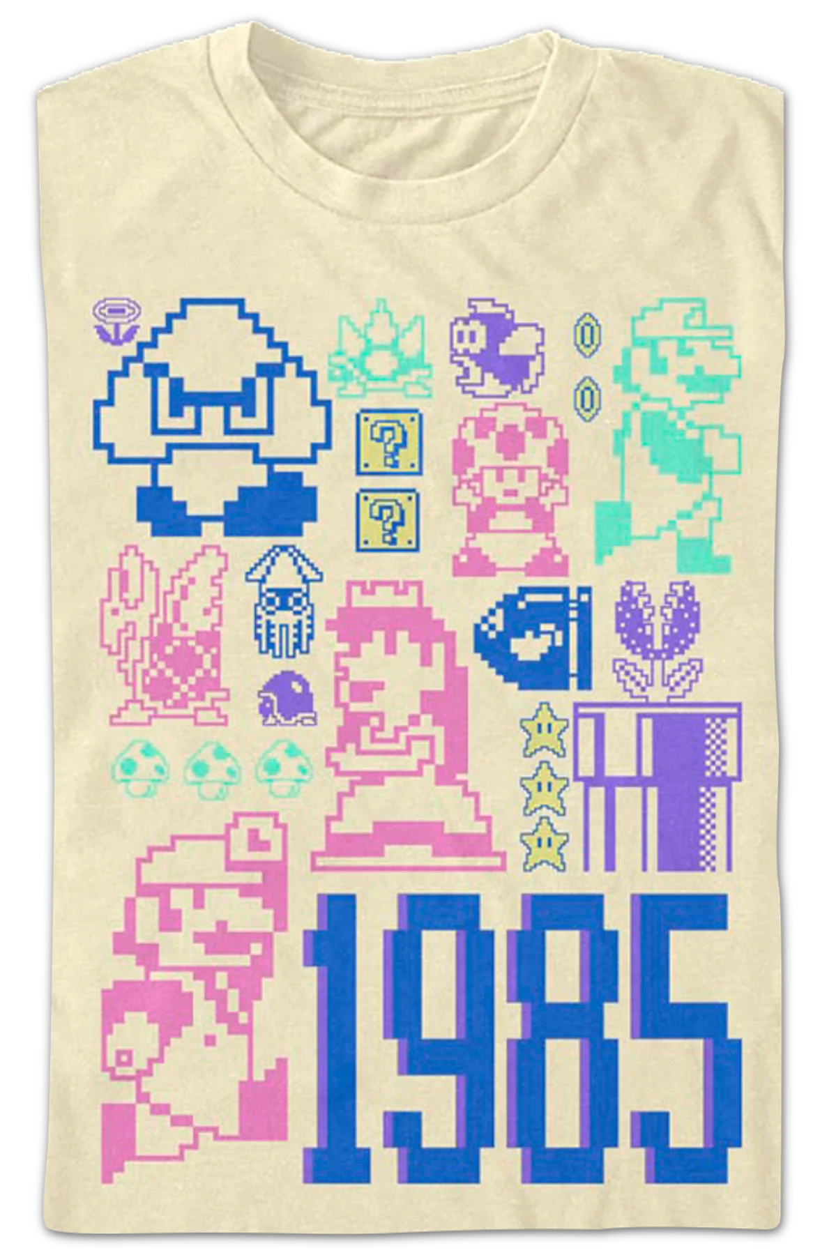 Pastel Super Mario Bros. T-Shirt - Image 2
