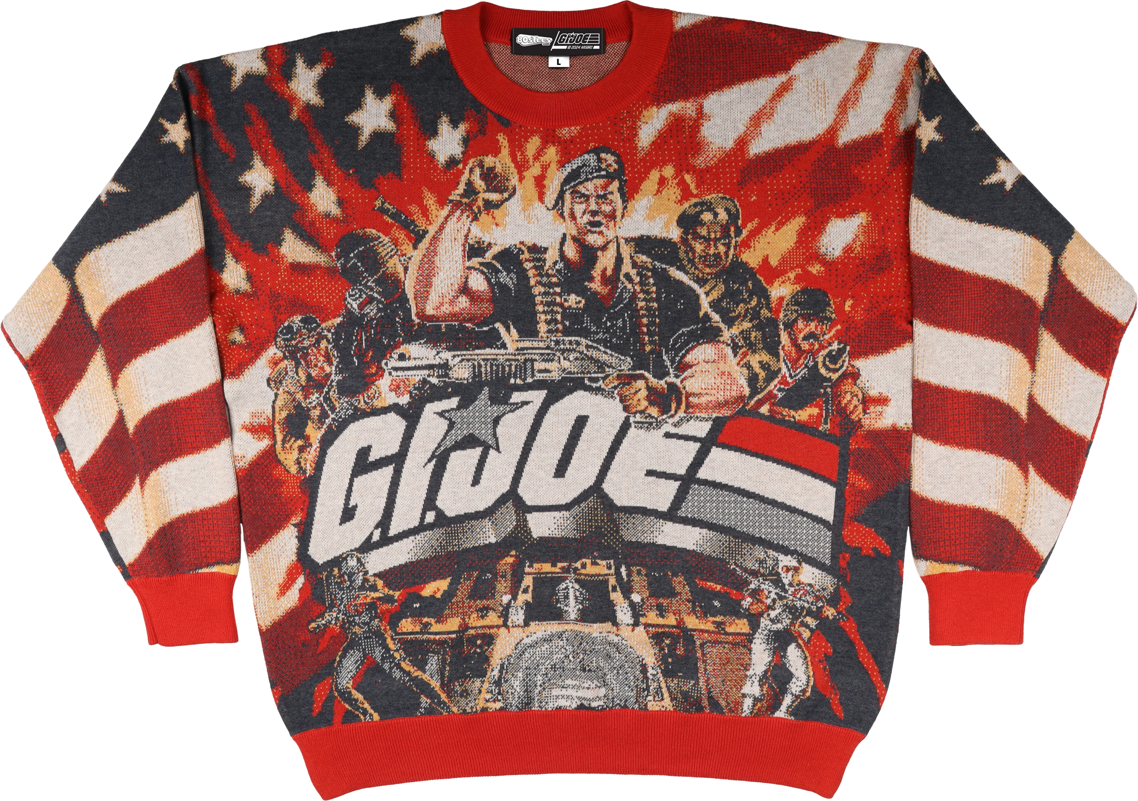 Patriotic Battle GI Joe Knitted Sweater