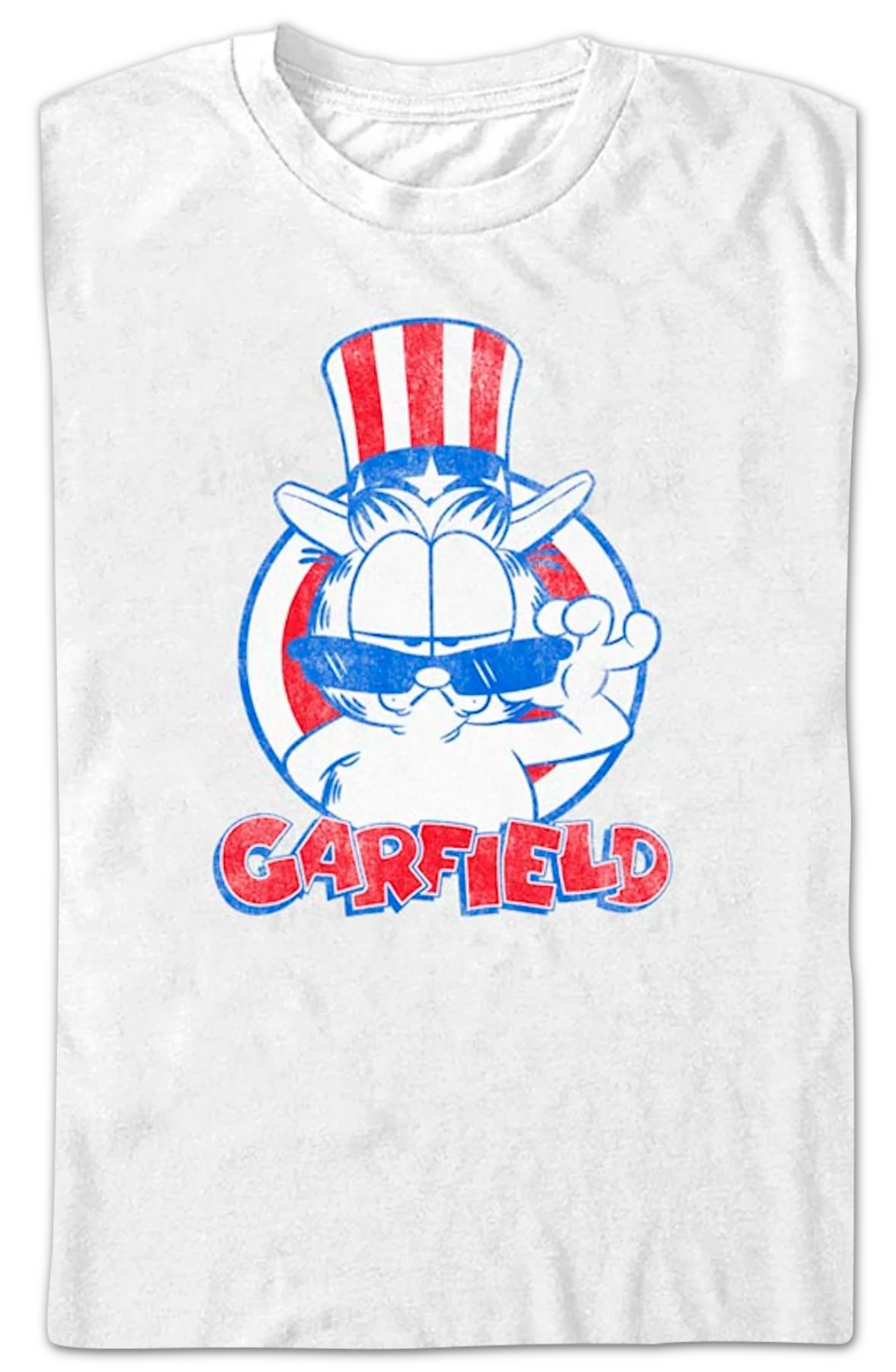 Patriotic Cool Cat Garfield T-Shirt - Image 2