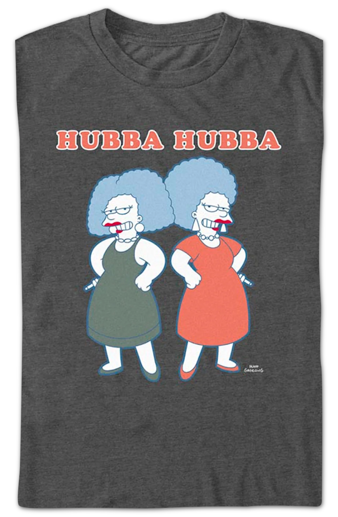 Patty And Selma Hubba Hubba Simpsons T-Shirt - Image 2