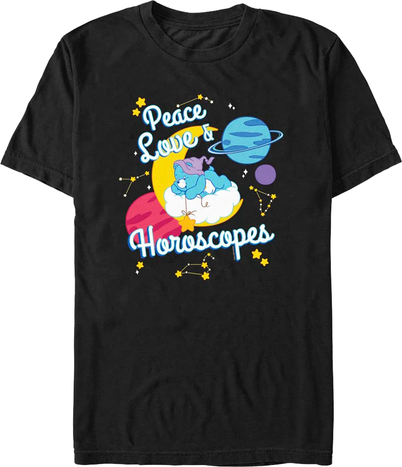 Peace Love & Horoscopes Care Bears T-Shirt