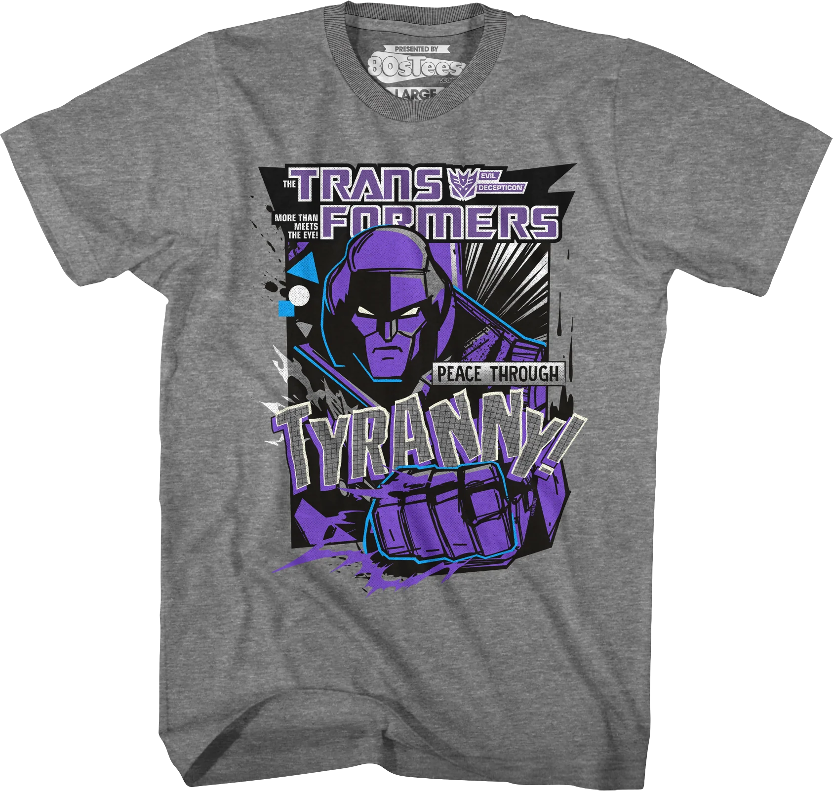 Peace Through Tyranny Transformers T-Shirt
