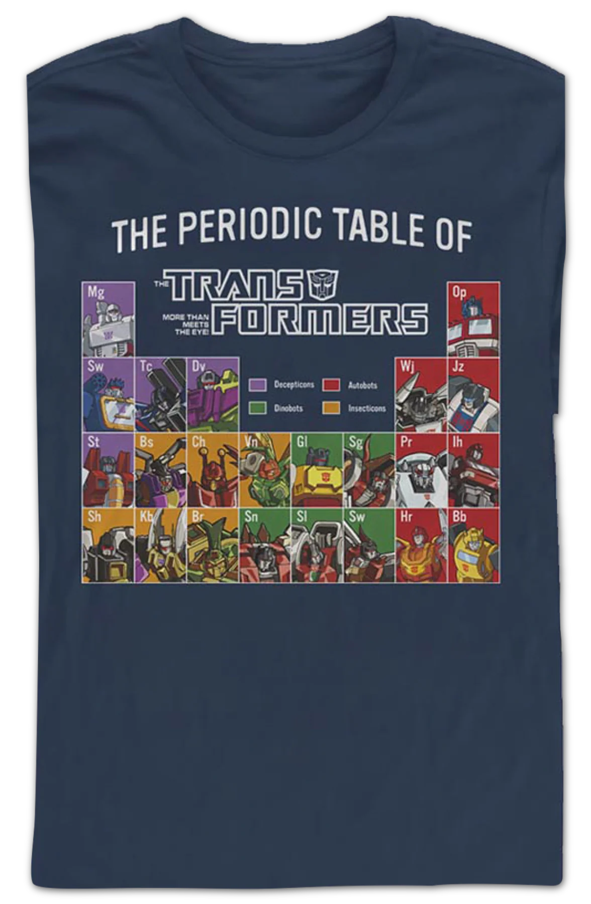 Periodic Table Transformers Long Sleeve Shirt - Image 2