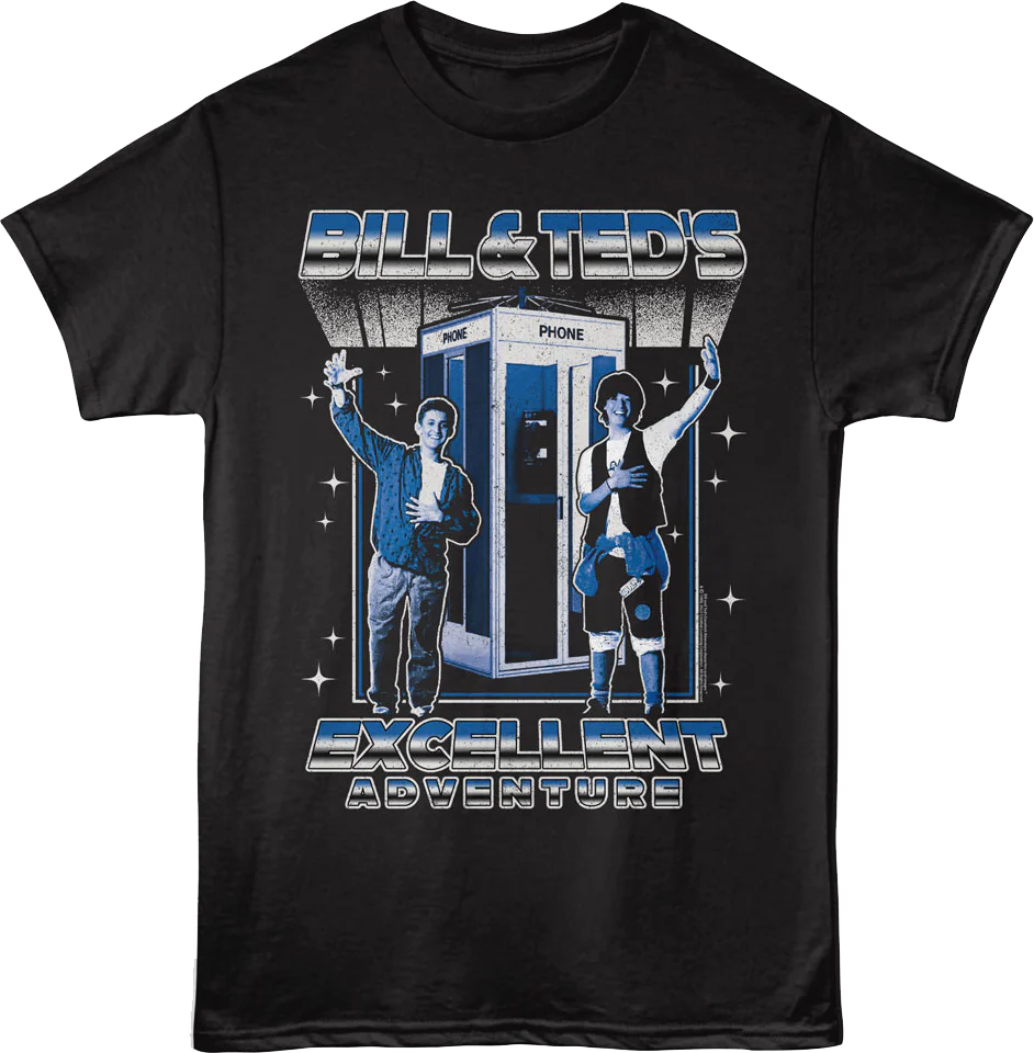 Phone Booth Bill & Ted's Excellent Adventure T-Shirt