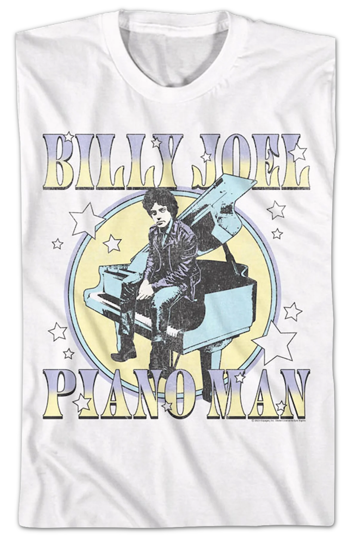 Piano Man Stars Billy Joel T-Shirt - Image 2
