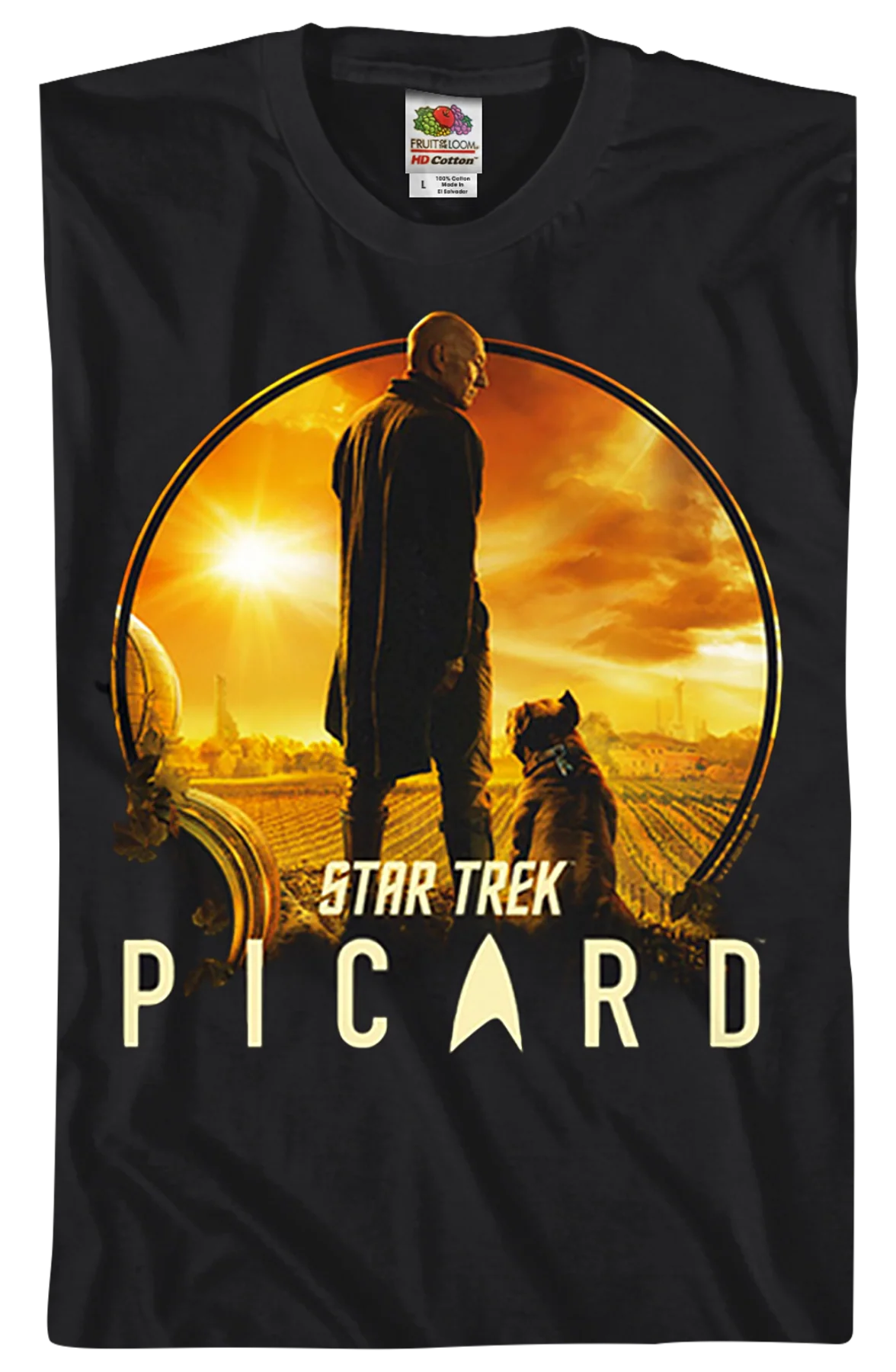 Picard and Number One Star Trek T-Shirt - Image 2