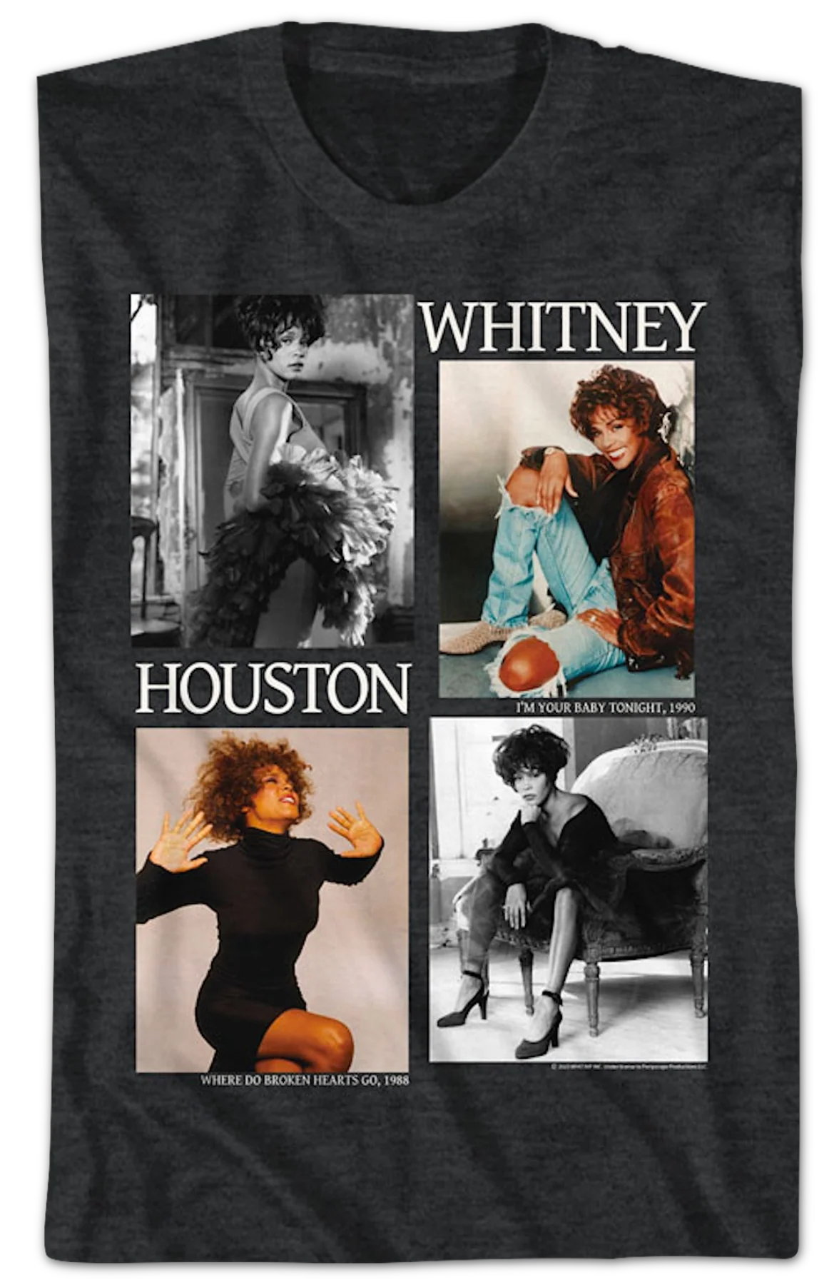 Picture Blocks Whitney Houston T-Shirt - Image 2