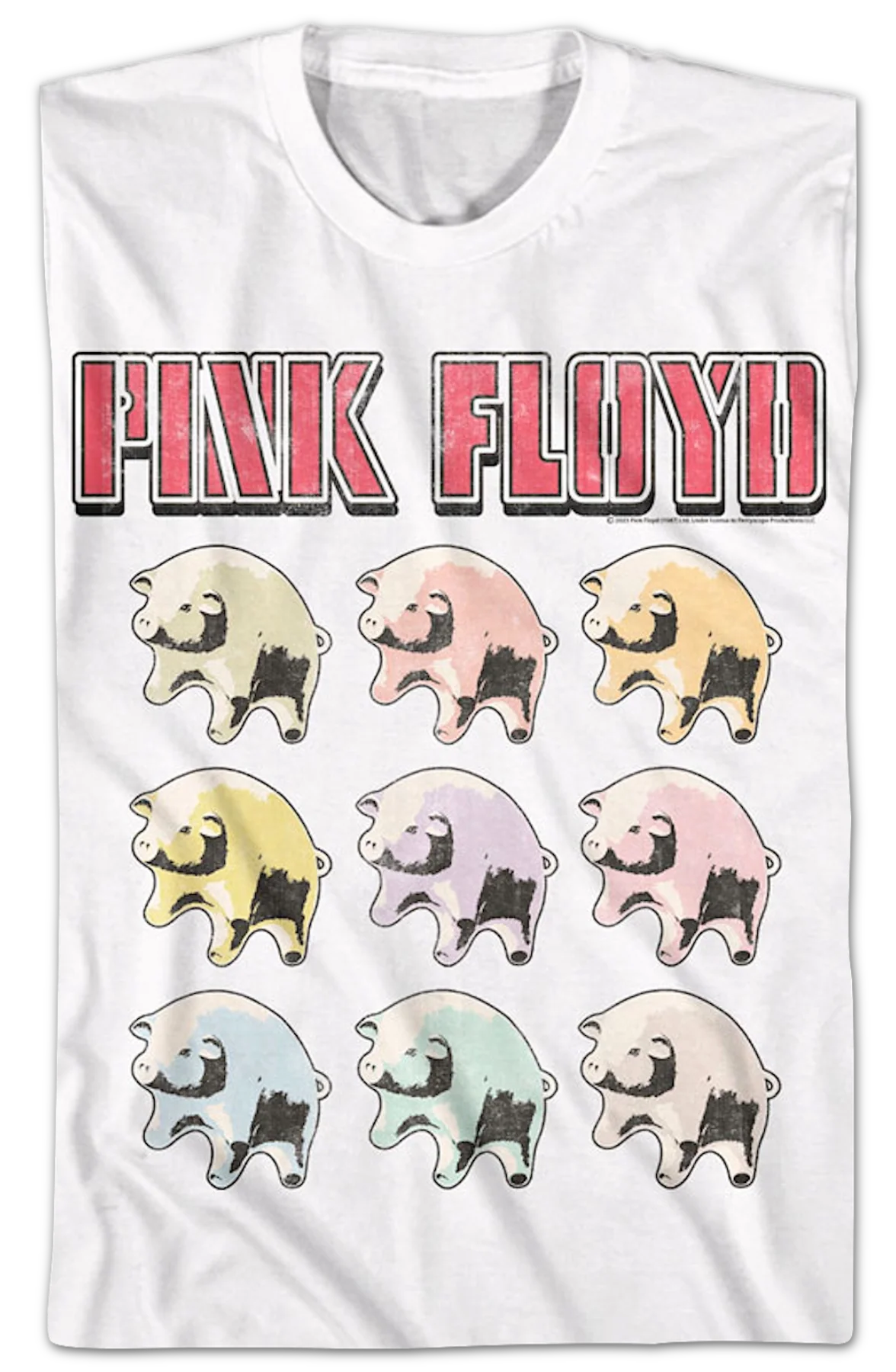 Pig Balloons Collage Pink Floyd T-Shirt - Image 2