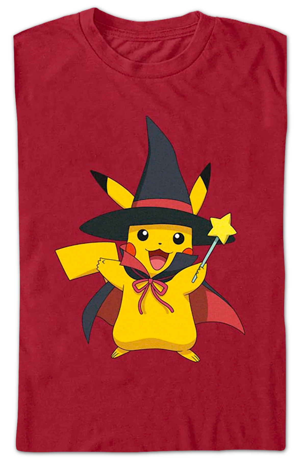 Pikachu Halloween Wizard Pokemon T-Shirt - Image 2