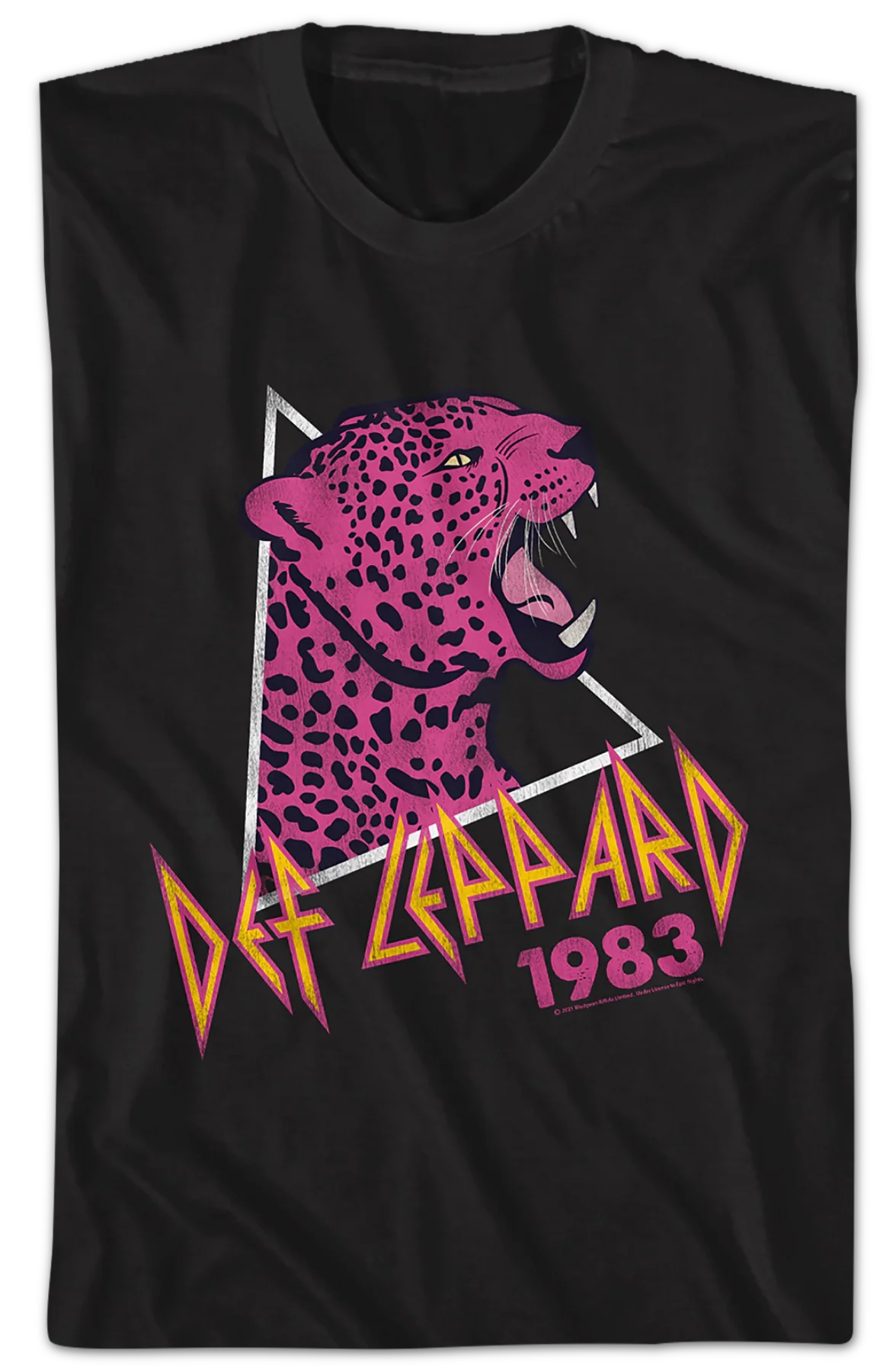 Pink Leopard 1983 Def Leppard T-Shirt - Image 2