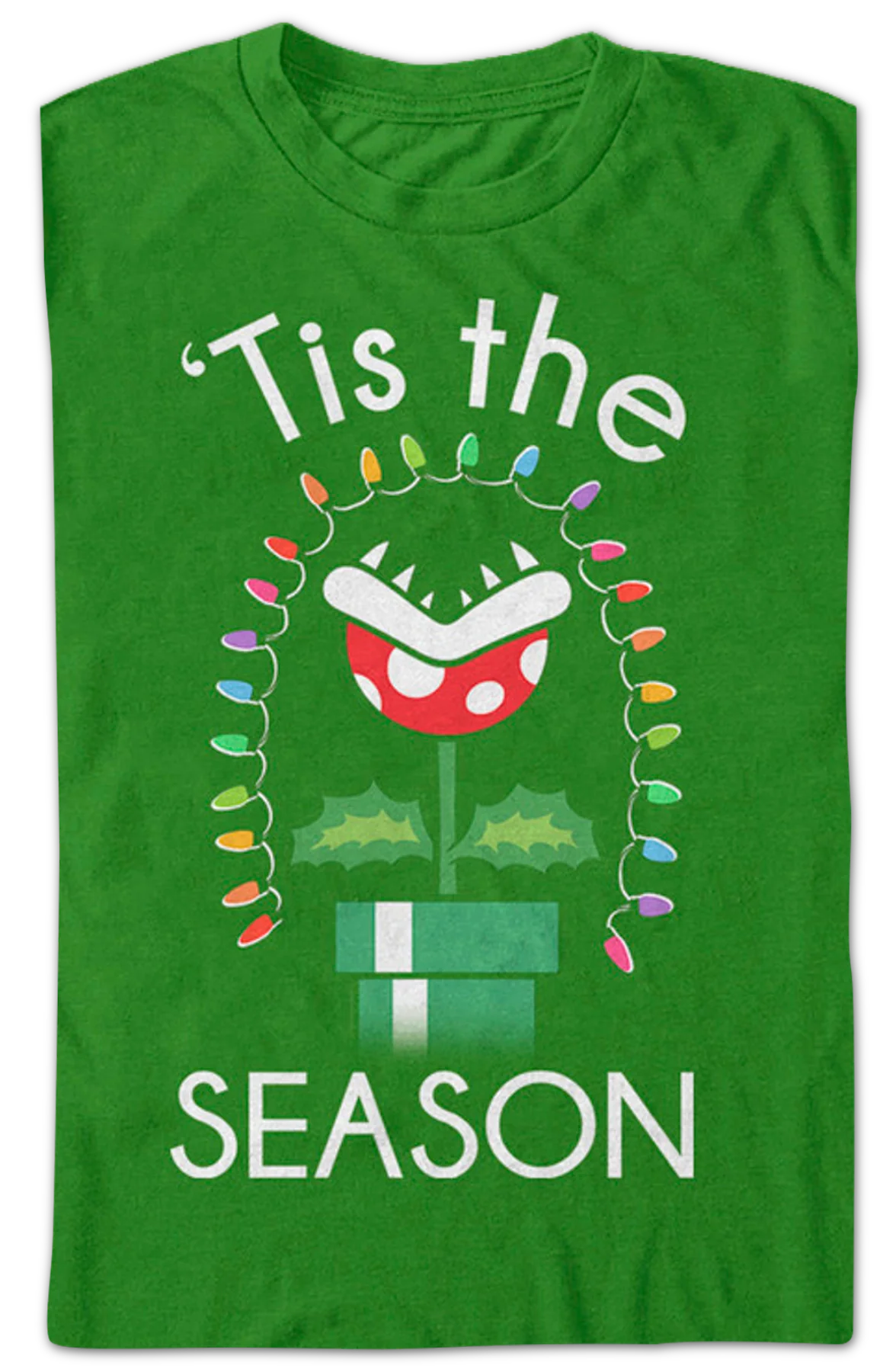 Piranha Plant 'Tis The Season Super Mario Bros. T-Shirt - Image 2