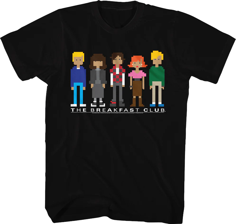 Pixels Breakfast Club T-Shirt