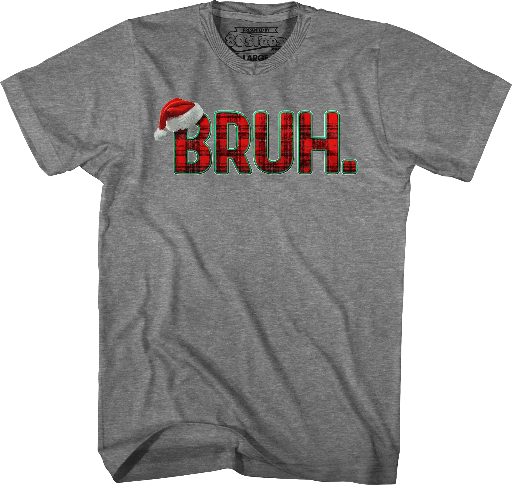 Plaid Bruh Christmas T-Shirt - Image 6