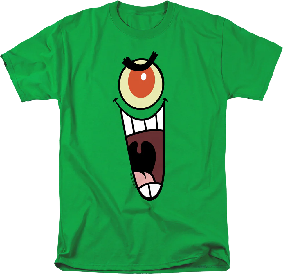 Plankton Face SpongeBob SquarePants T-Shirt