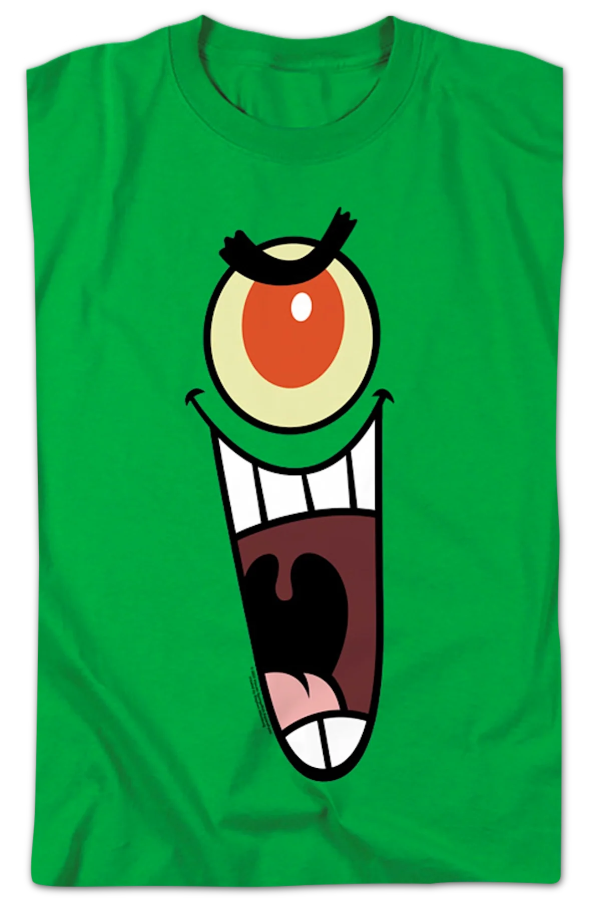 Plankton Face SpongeBob SquarePants T-Shirt - Image 2