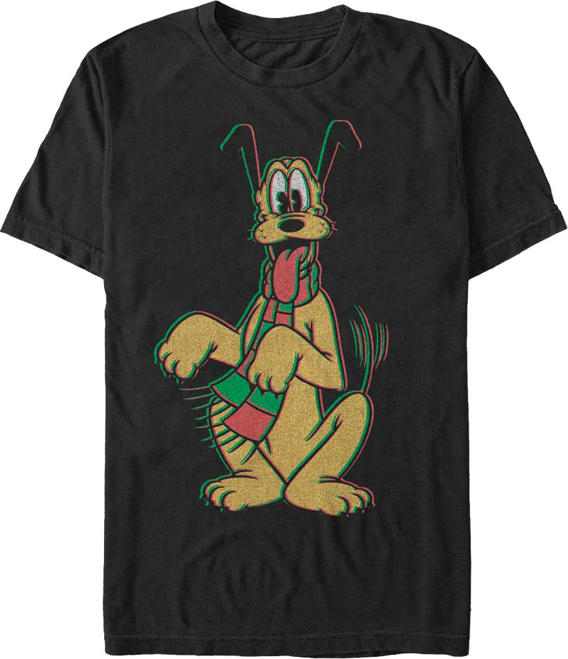 Pluto Holiday Scarf Disney T-Shirt