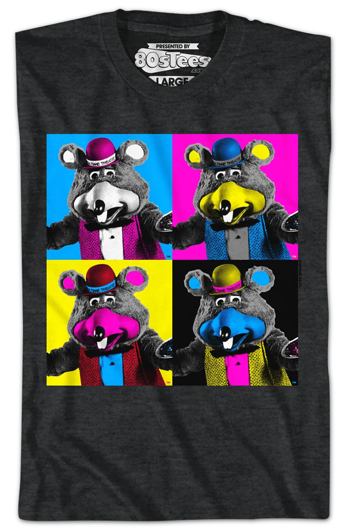 Pop Art Chuck E. Cheese T-Shirt - Image 2