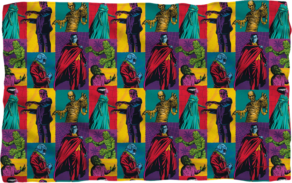 Pop Art Universal Monsters 36x58 Fleece Blanket