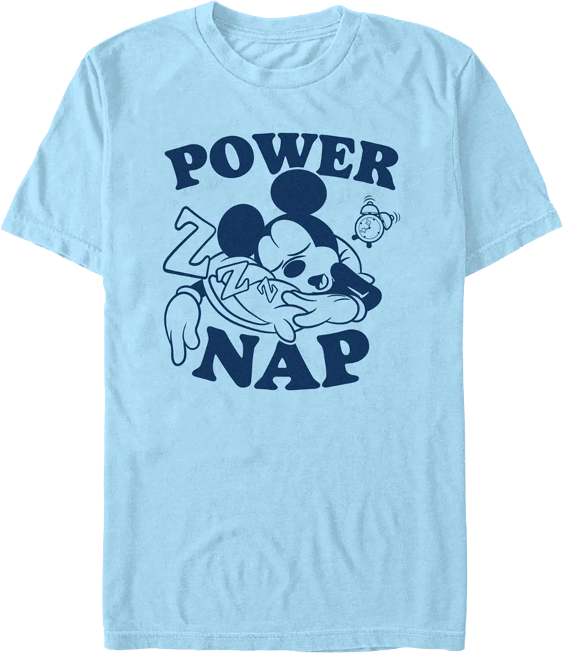 Power Nap Mickey Mouse Disney T-Shirt