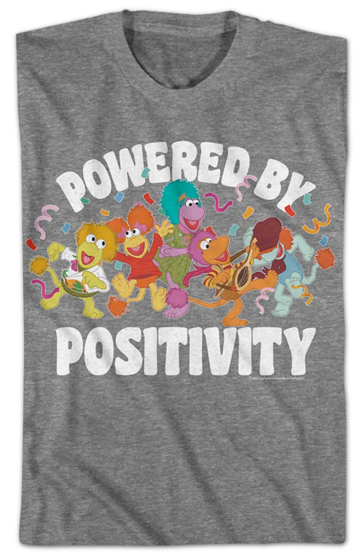 Powered By Positivity Fraggle Rock T-Shirt - Image 2