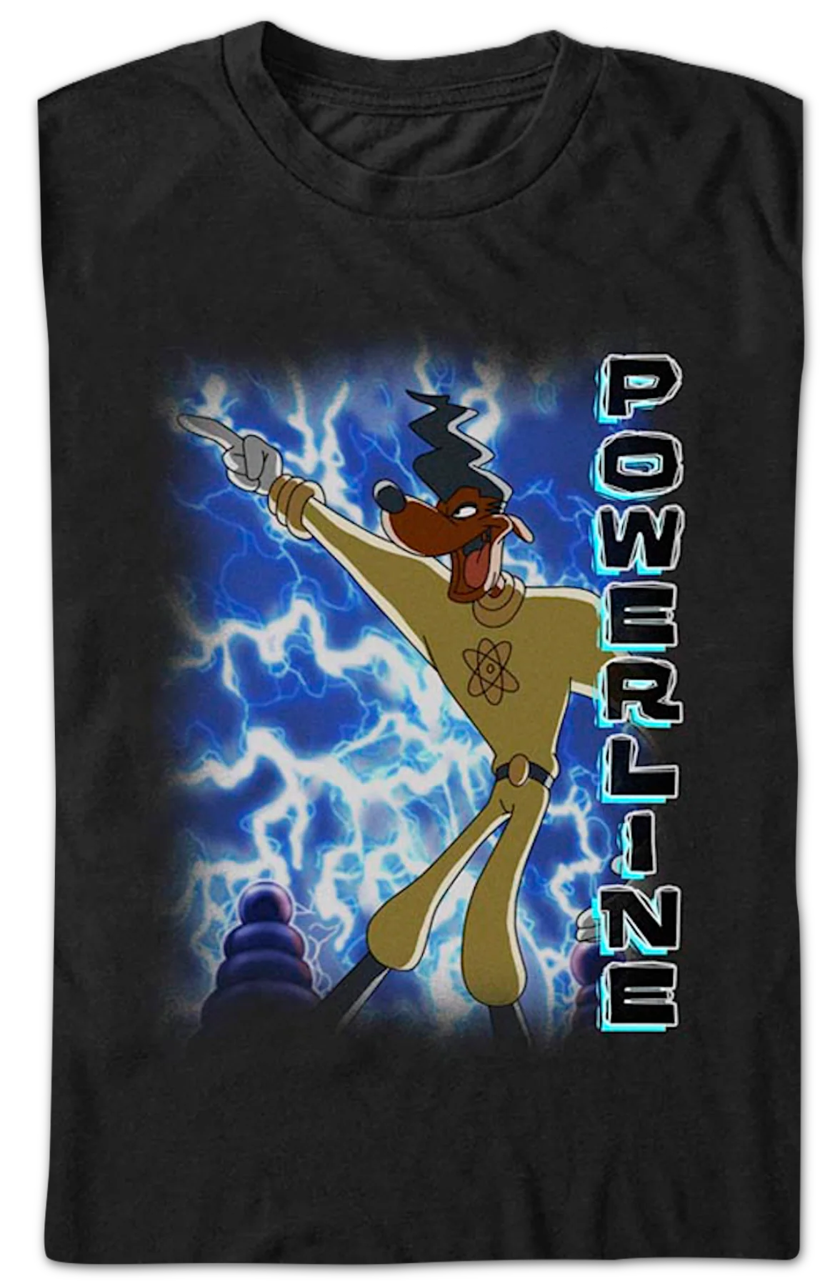 Powerline Lightning Bolts Goofy Movie T-Shirt - Image 2