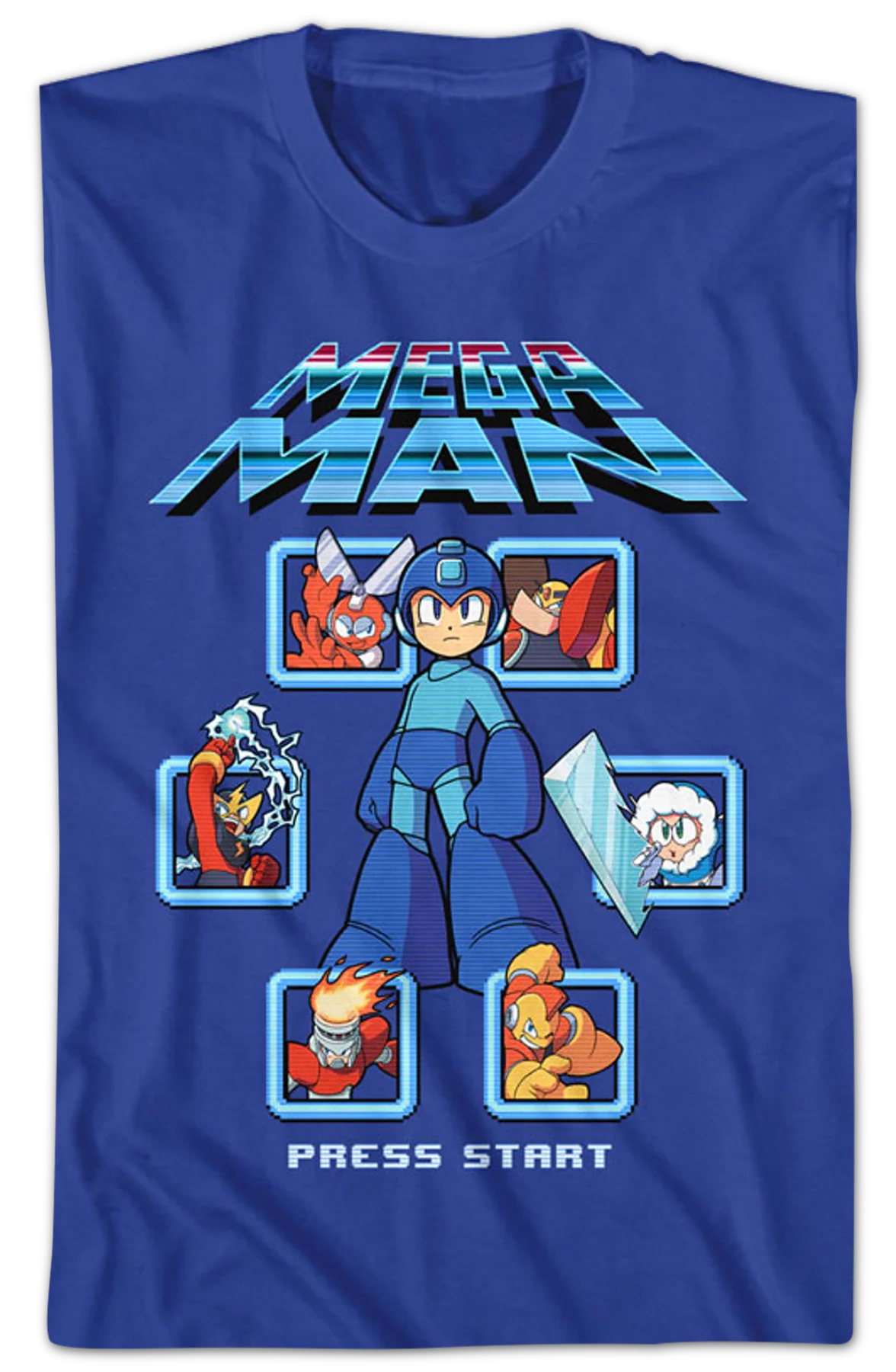 Press Start Mega Man T-Shirt - Image 2