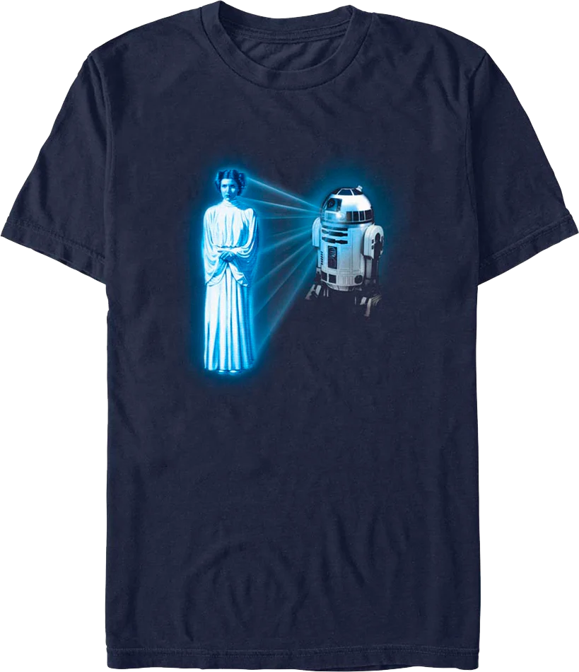 Princess Leia Hologram Star Wars T-Shirt