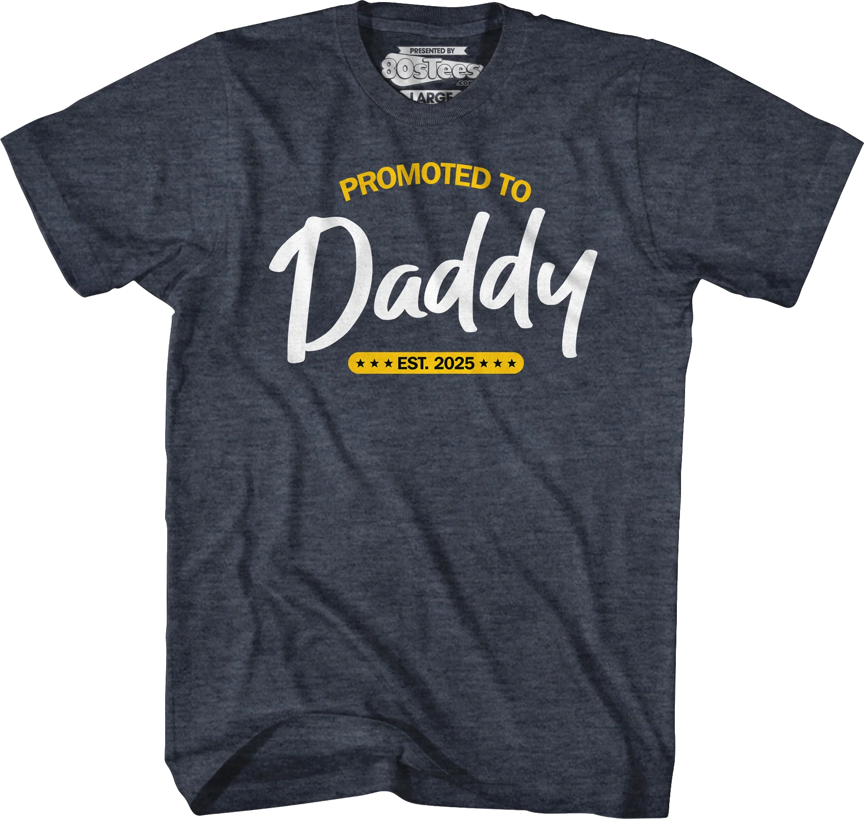 Promoted To Daddy Est. 2025 T-Shirt - Image 3