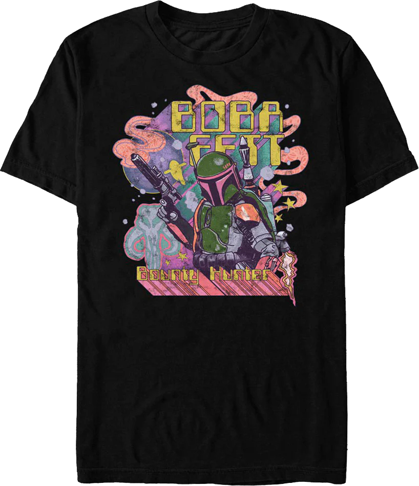 Psychedelic Boba Fett Star Wars T-Shirt