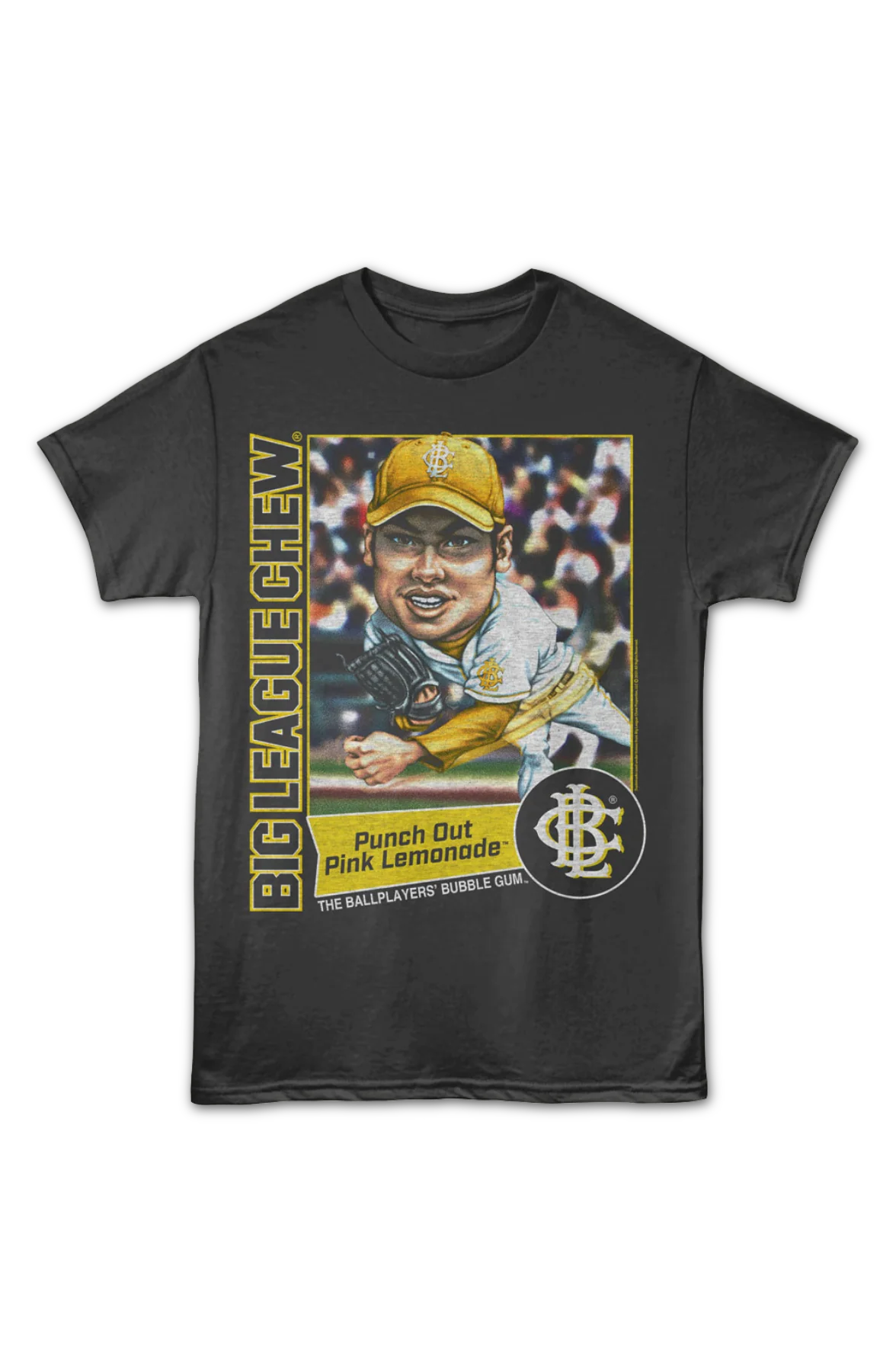 Punch Out Pink Lemonade Pitch Big League Chew T-Shirt - Image 2