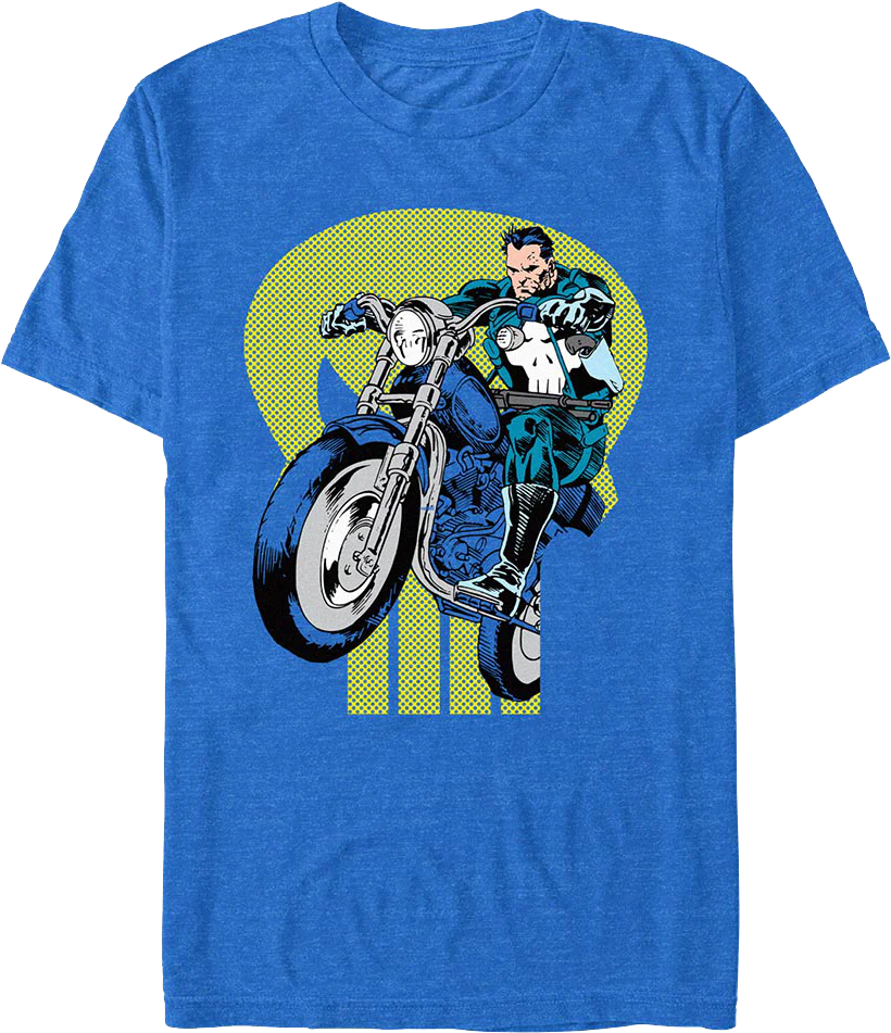 Punisher Motorcycle Marvel Comics T-Shirt