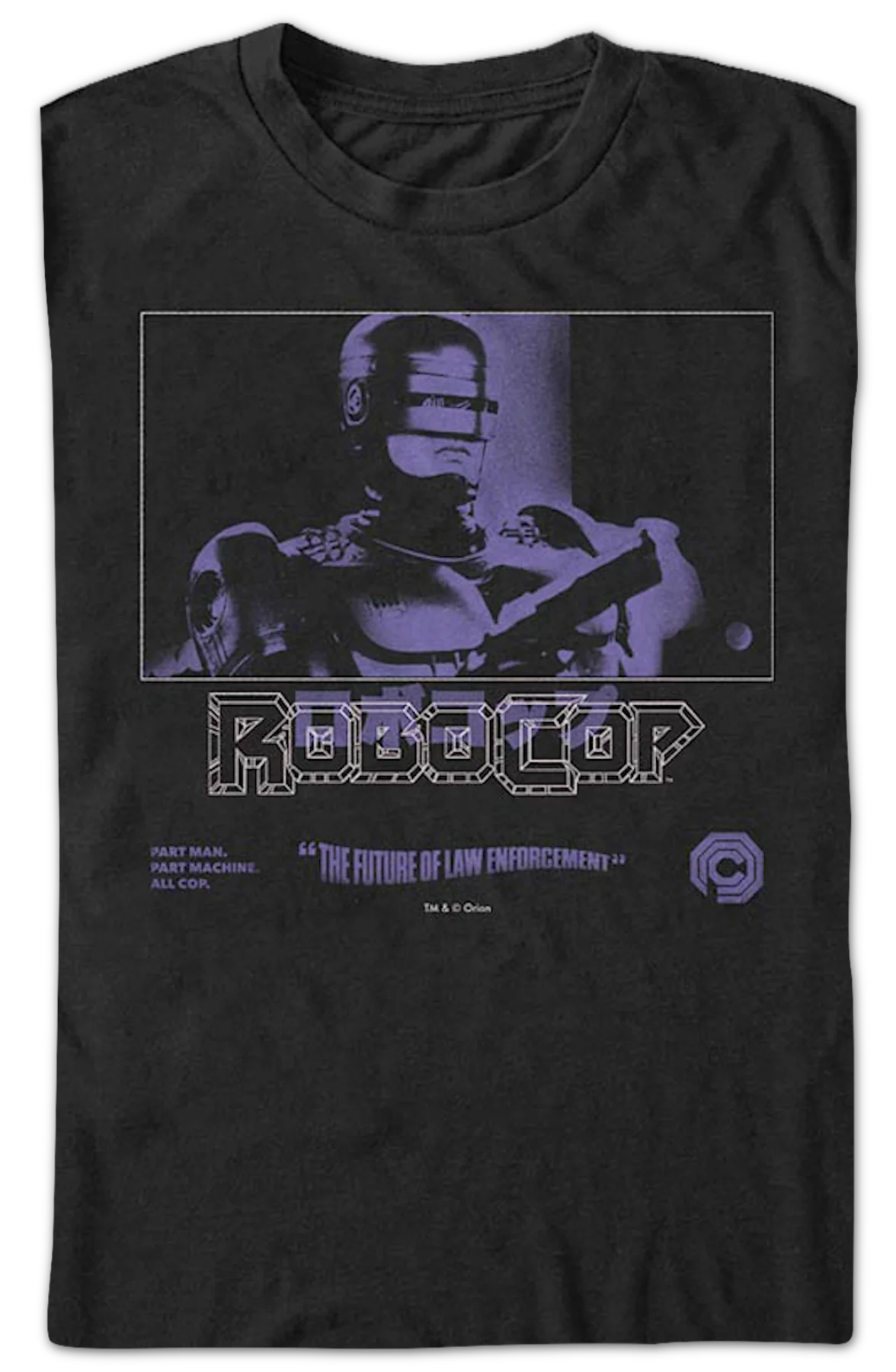 Purple Photo Robocop T-Shirt - Image 2