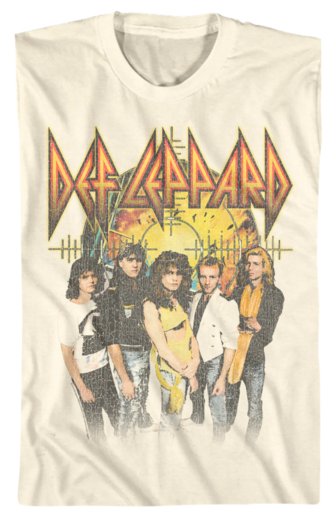 Pyromania Background Def Leppard T-Shirt - Image 2