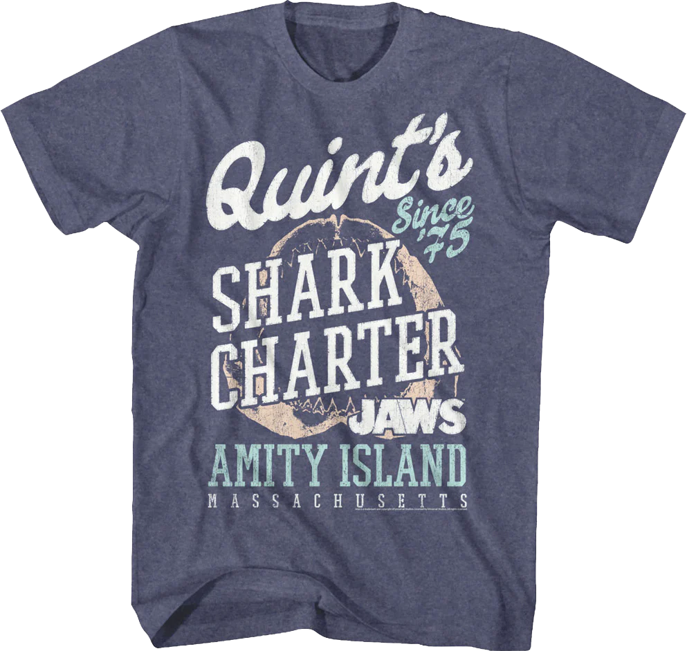 Quint's Shark Charter Jaws T-Shirt
