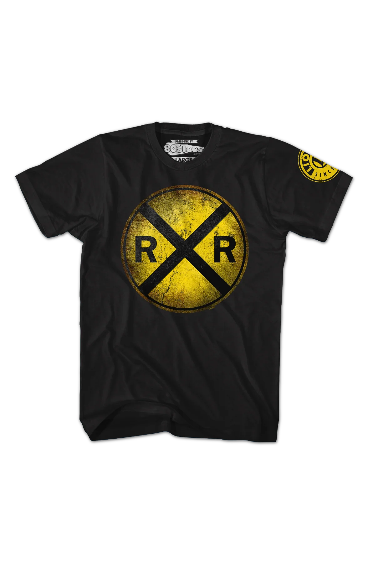 Railroad Crossing Lionel Trains T-Shirt - Image 2