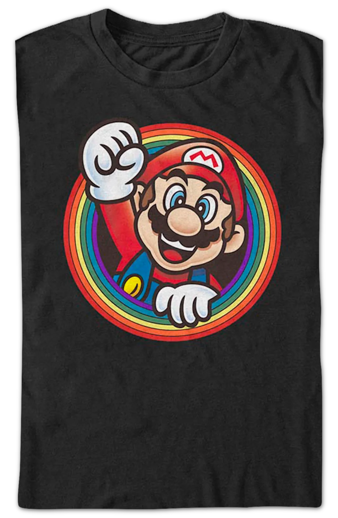 Rainbow Circle Super Mario Bros. T-Shirt - Image 2