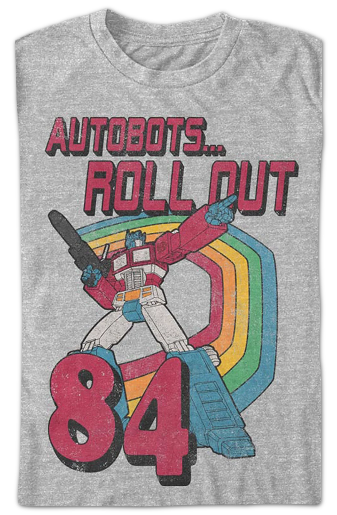 Rainbow Roll Out Transformers T-Shirt - Image 2