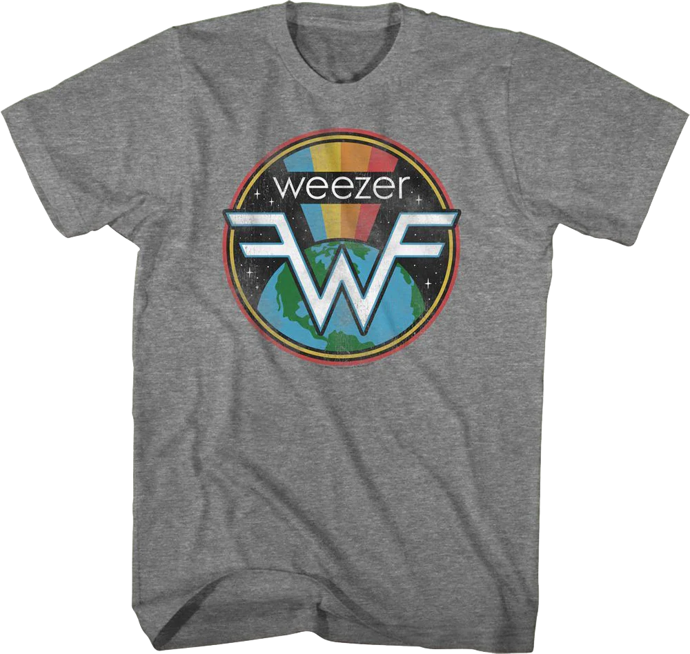 Rainbow Space Logo Weezer T-Shirt