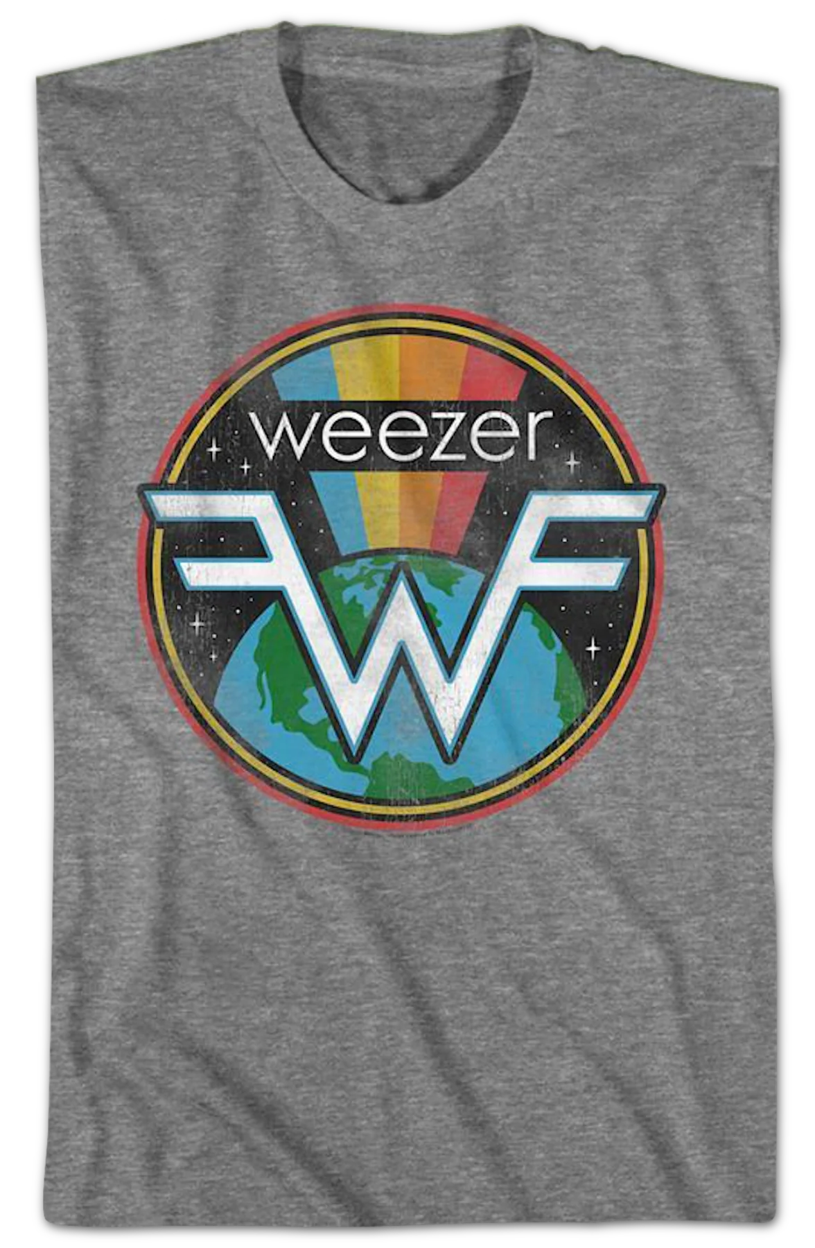 Rainbow Space Logo Weezer T-Shirt - Image 2