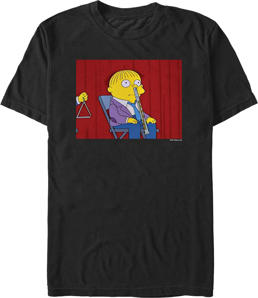 Ralph With A Flute Up His Nose Simpsons T-Shirt