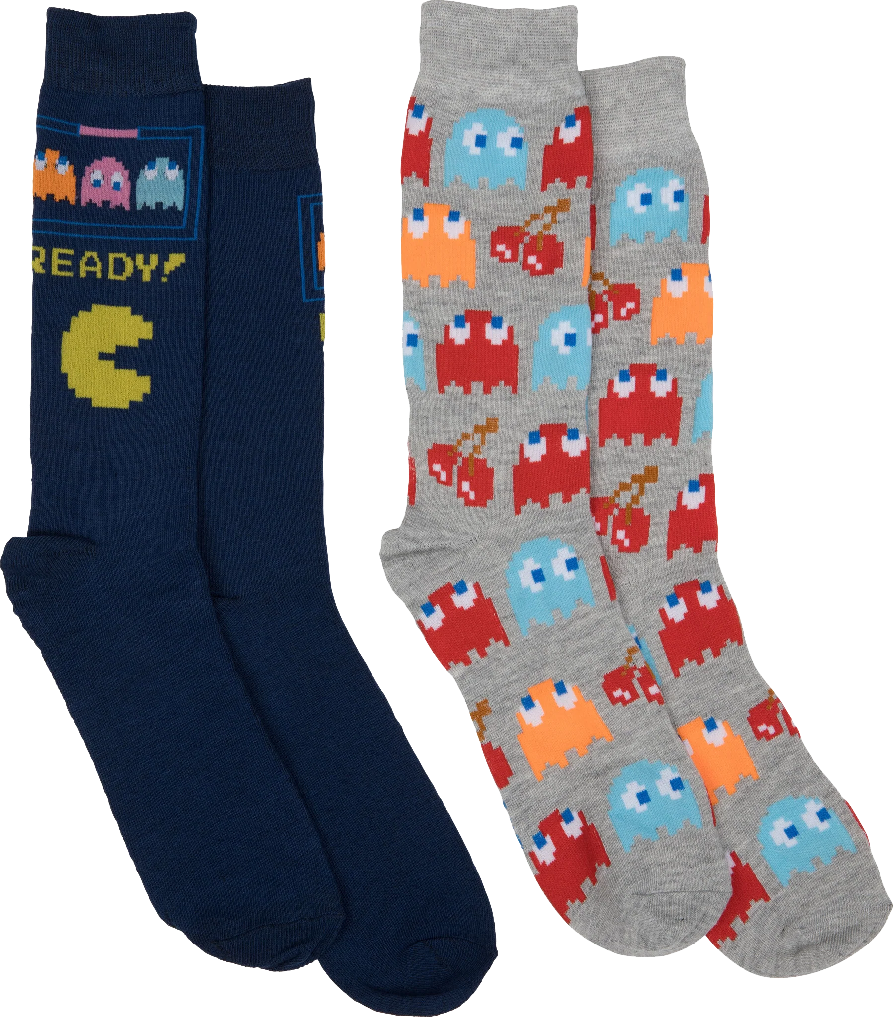 Ready For Action and All-Over Ghosts Pac-Man 2-Pack Socks