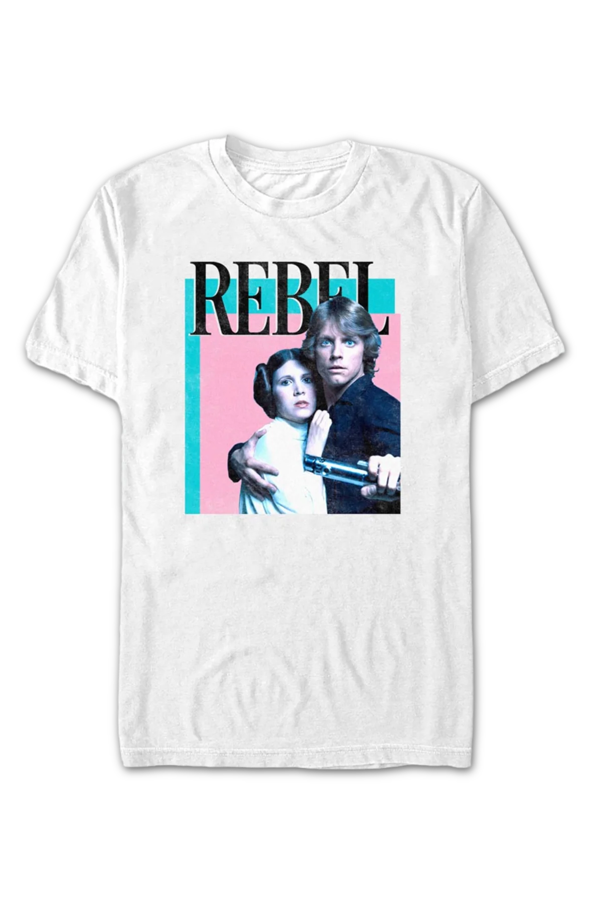Rebel Princess Leia Luke Skywalker Star Wars T-Shirt - Image 2
