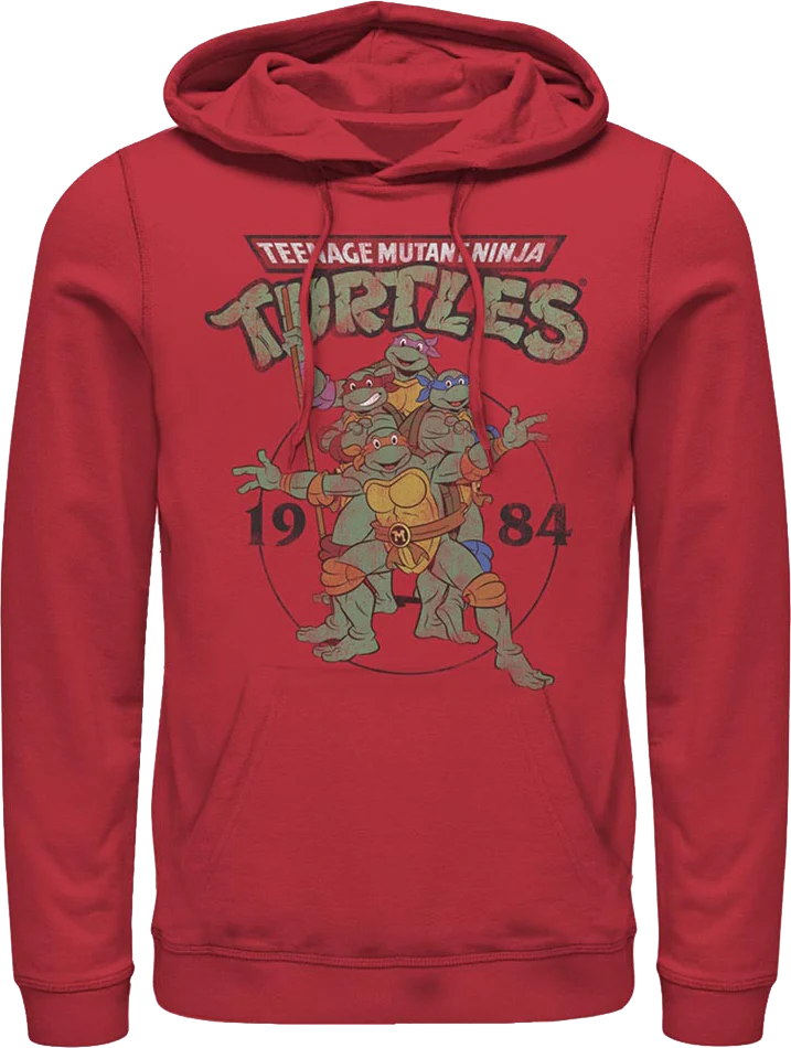 Red 1984 Teenage Mutant Ninja Turtles Hoodie