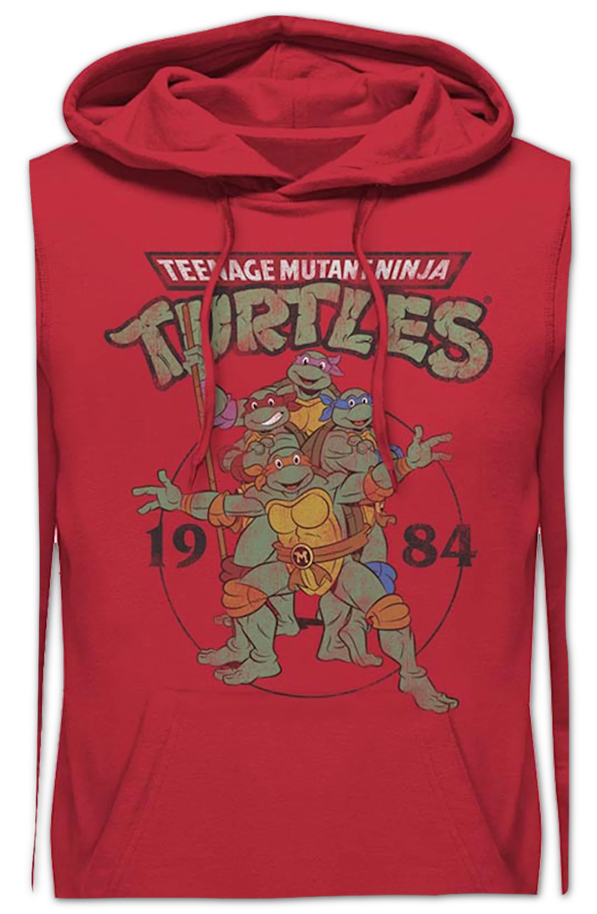 Red 1984 Teenage Mutant Ninja Turtles Hoodie - Image 2